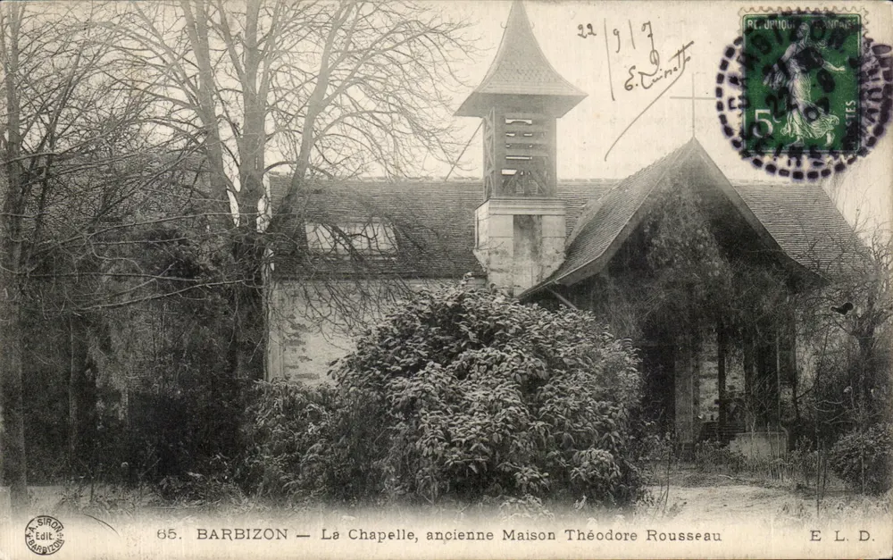 Barbizon — Die Kapelle, ehemaliges Haus von Théodore Rousseau — SIROR Edit. - Vorderseite
