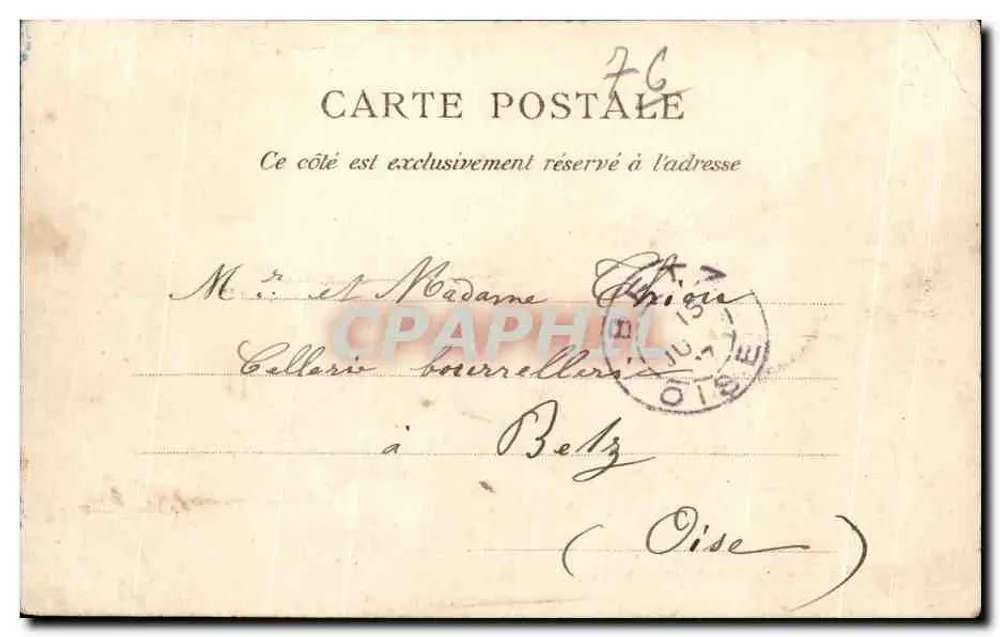 Le Havre — Na Ponta Norte — E.J. n°50 - Verso