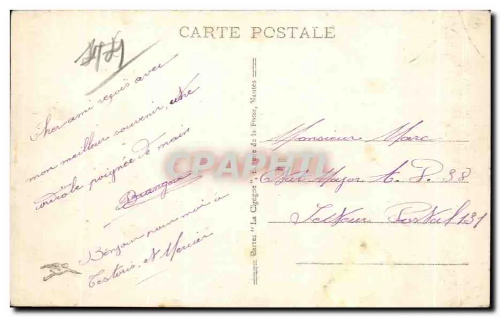 NANTES - Museu dos Belos-Artes — n° 163 - Verso