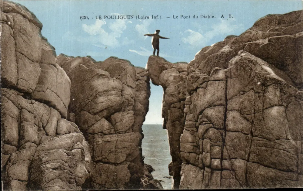 Le Pouliguen (Loire-Inf.) — Der Teufelspforte — A. B. - Vorderseite