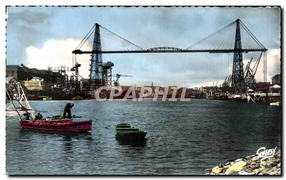Der Pont Transbordeur und der Hafen von Nantes — Editions Gaby, n° 9 - Vorderseite
