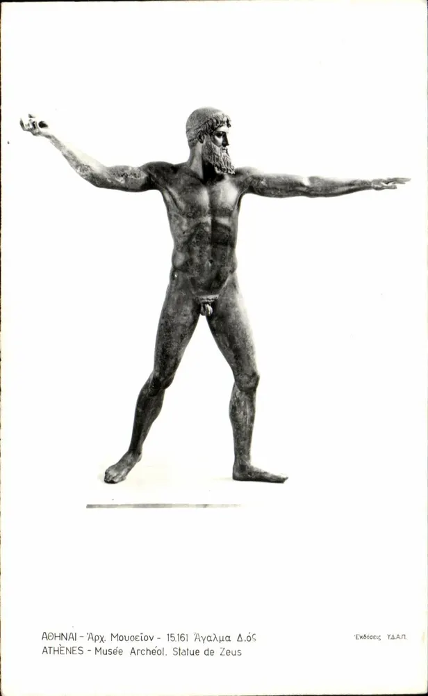 Athen - Archäologisches Museum - Statue des Zeus - Vorderseite