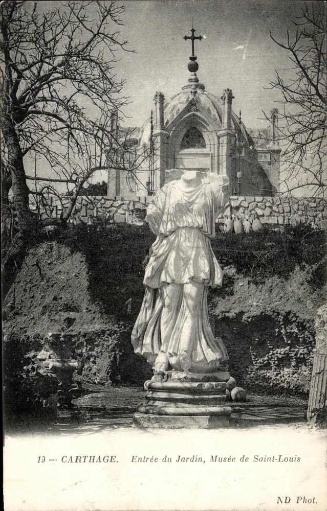 Carthage — Eingang zum Garten, Museum Saint-Louis — ND Phot. - Vorderseite