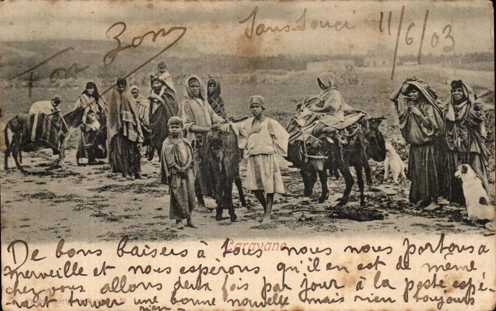Caravana em Zon Zon — Sans-Douci — editor Pichot, Paris, n° 38 - Frente