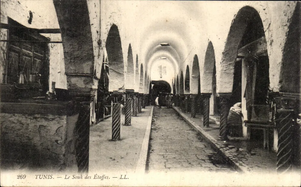 Tunis — De Souk van de Stoffen — LL. n°269 - Voorkant