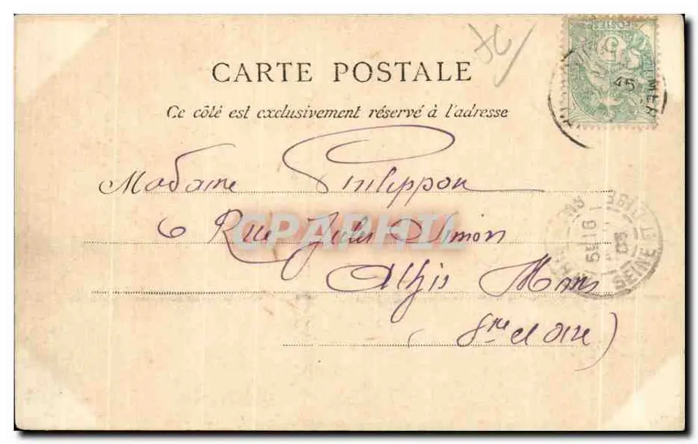 Le Havre — Die Strände und die Bäder Frascati — Verlag C.S. n°13 - Rückseite