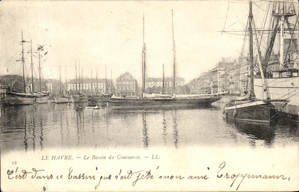 Le Havre — Der Handelskai — LL. — Nr. 12 - Vorderseite