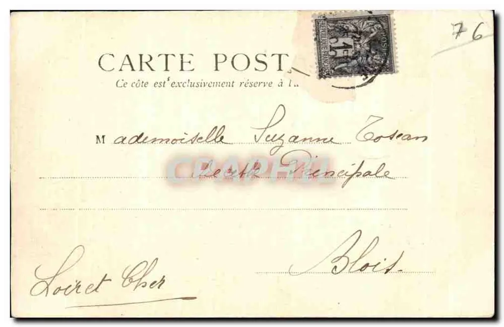 Le Havre — Place Gambetta und Bassin du commerce — Stengel & Co., Dresde-Berlin, n° 4487 - Rückseite