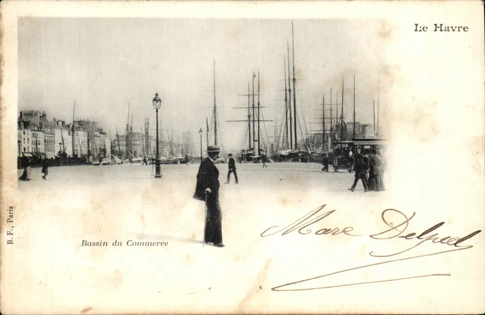 Bassin du Commerce — Le Havre — B.F., Paris - Vorderseite