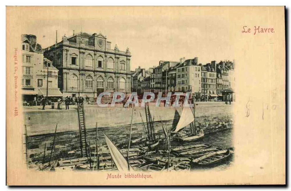 Le Havre — Museu biblioteca — Stengel & Cie, Dreux (Eure) - Frente