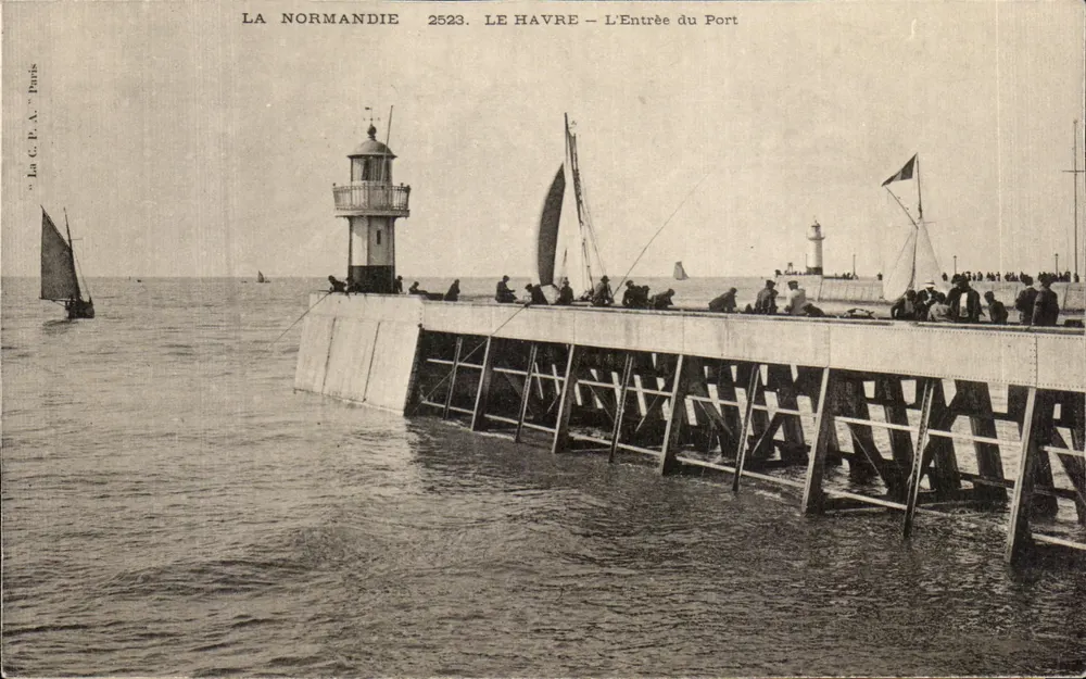 Le Havre — Der Hafen-Eingang — Normandie 2523 - Vorderseite