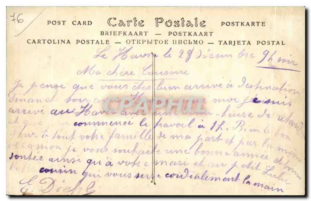 Le Havre — A Ponte e o Sémaphore — ND. Fotografia - Verso