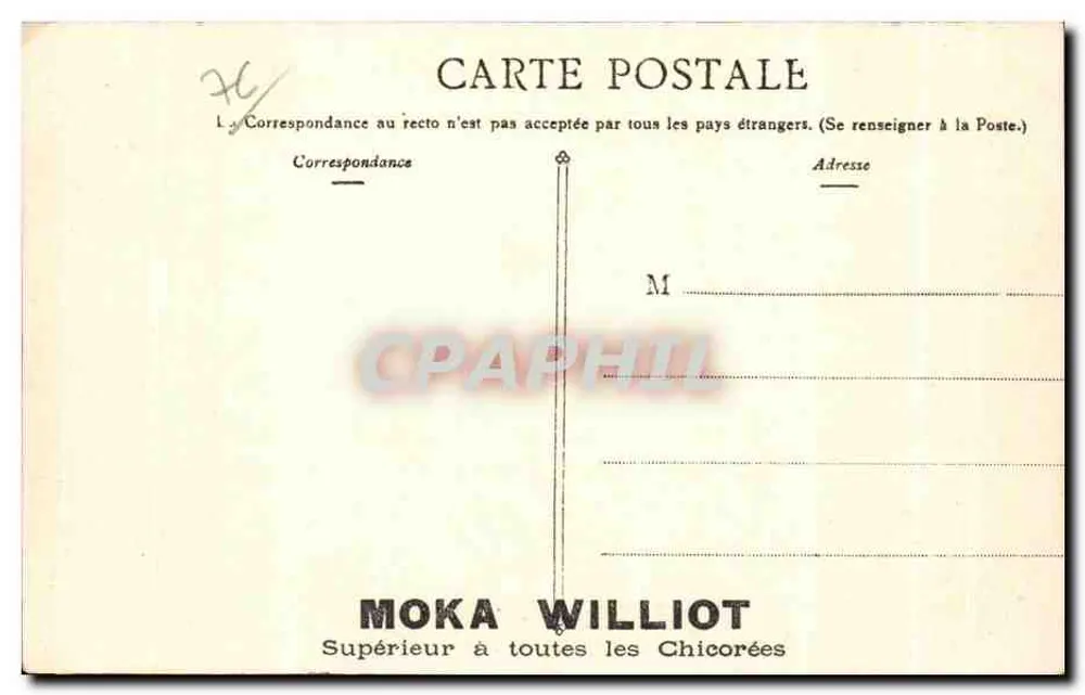 Le Havre — Die alte Mole — Moka Williot - Rückseite