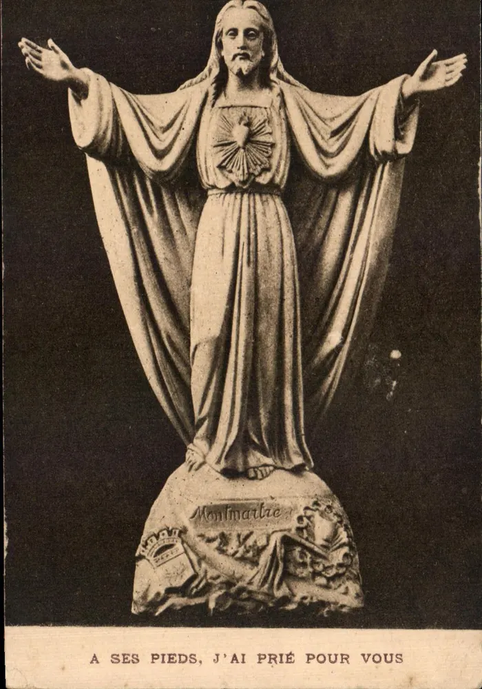 Statue des Heiligen Herzens — Montmartre — Edition d'Ani Yvon - Vorderseite