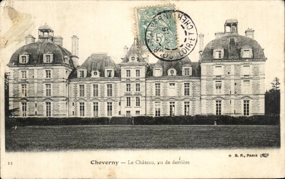 Cheverny — Het Kasteel, gezien van achter — B. F., PARIS - Voorkant