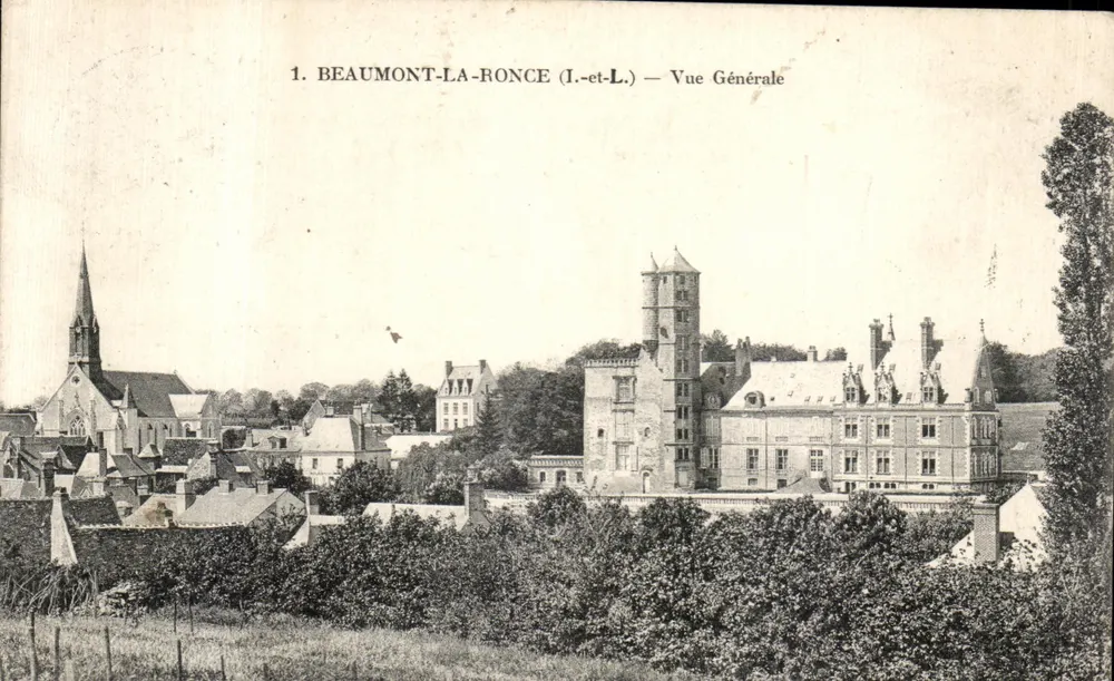 Beaumont-la-Ronce (I.-et-L.) — Ogólny widok — Nieznany wydawca, seria 37 - Awers