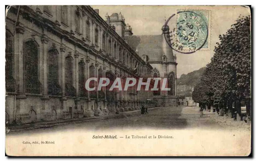 Saint-Mihiel — El Tribunal y la División. — Colin, edit., St-Mihiel - Anverso