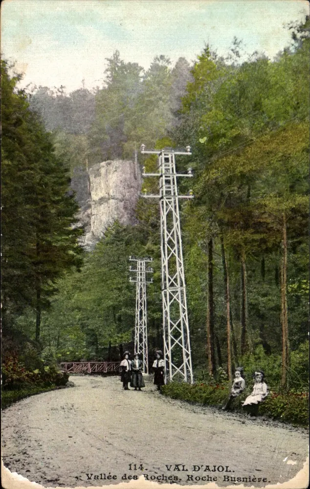 Tal der Felsen, Roche Busnière — Val d'Ajol — Nr. 114 - Vorderseite