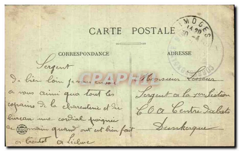 Limoges — Monumentale Fontäne des Rathauses — Éditeur : 212. LIMOGES - Rückseite