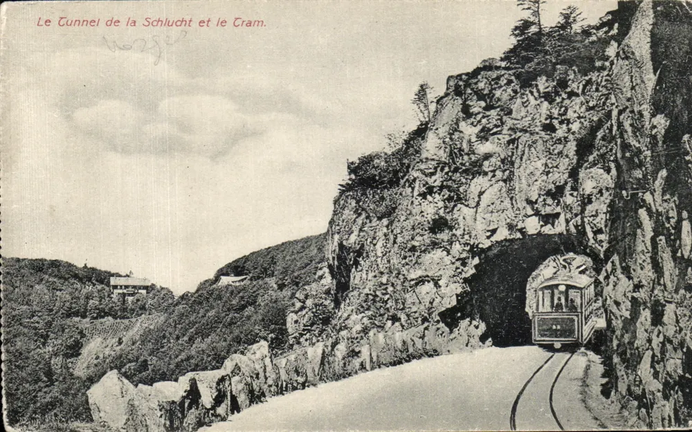 Der Schlucht-Tunnel und der Tram — n° VII 47620 - Vorderseite