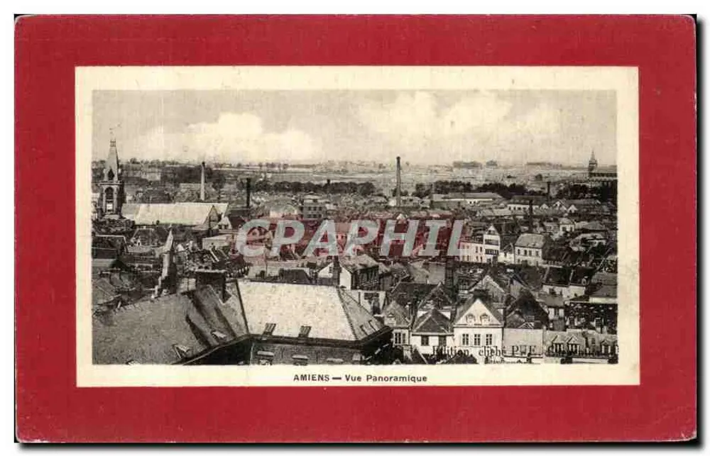 AMIENS — Vista Panorâmica — Edição cliché P.E. - Frente