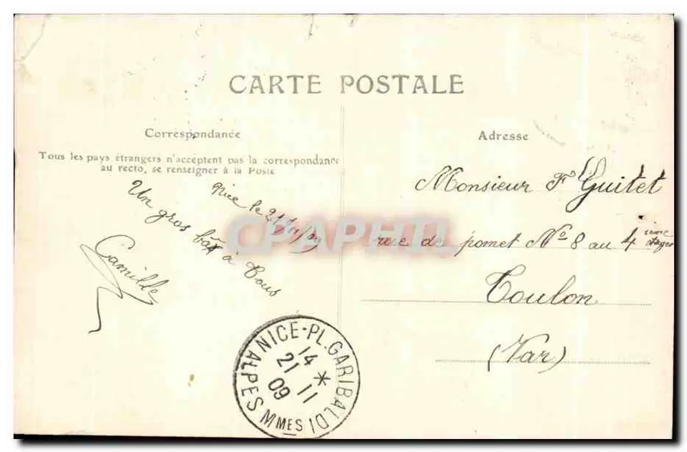 Fille tenant un chat — scène de genre — éditeur anonyme, n° 525 - Rückseite