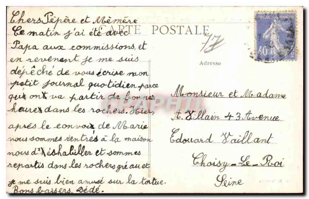 Dintorni di Nemours — Il Ponte di BAGNEAUX — H. Mr. Nemours - Verso
