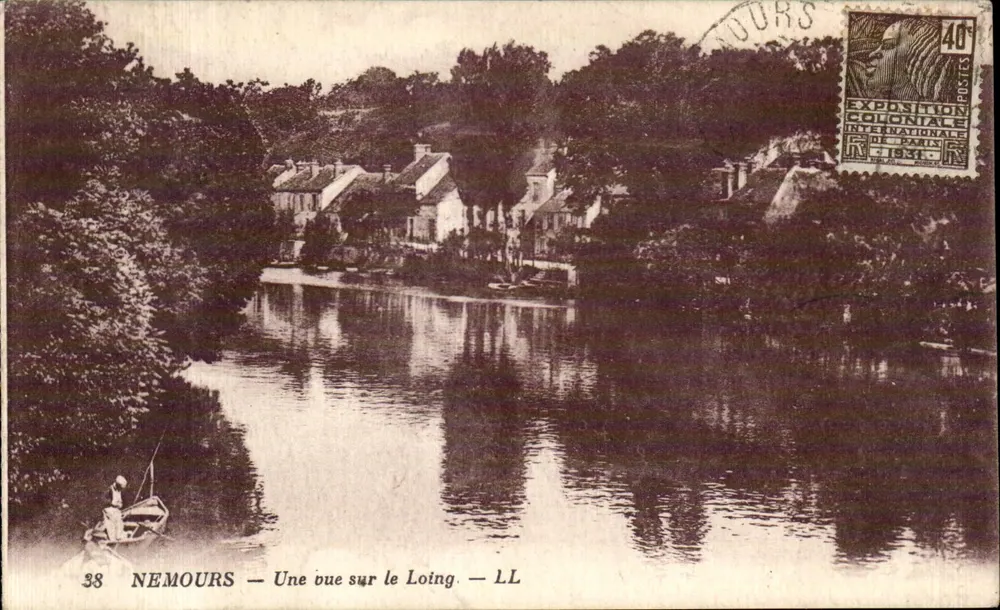 Nemours — Vista sobre o Loing — LL, n°38 - Frente