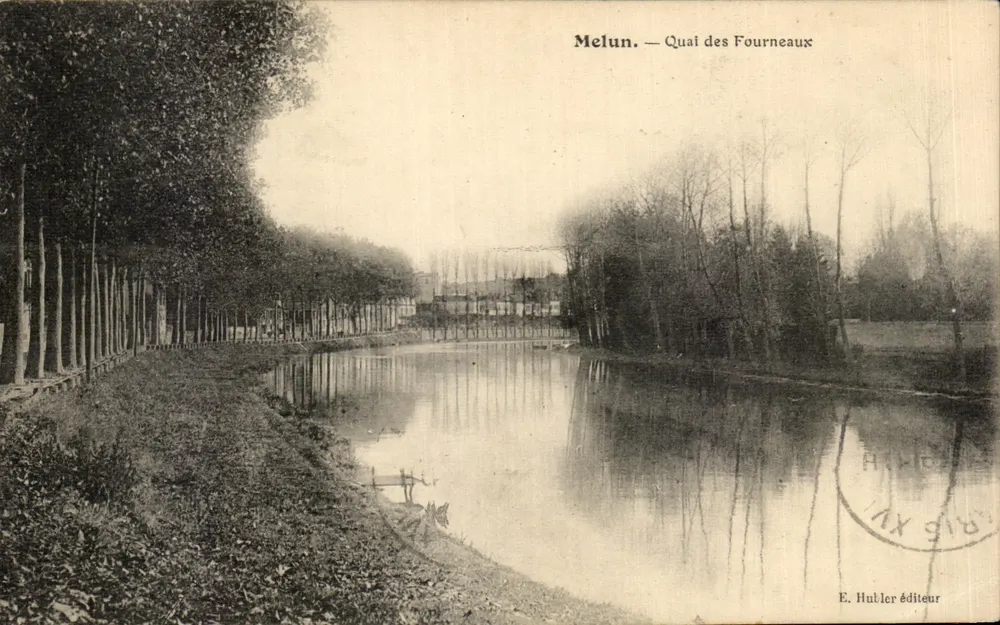 Melun — Quai des Fourneaux — E. Hulller éditeur - Frente