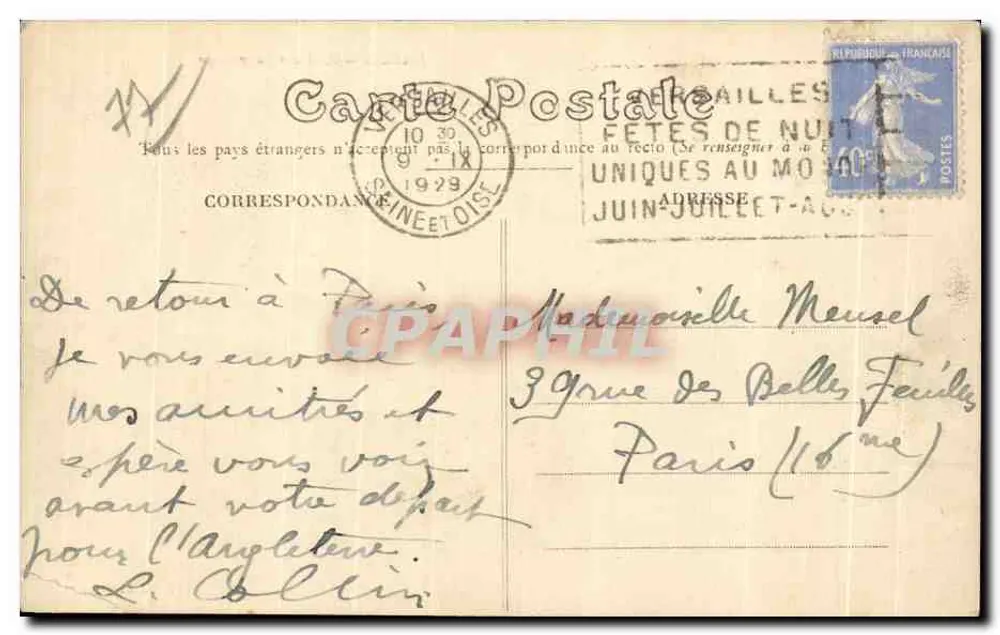 Melun — Quai des Fourneaux — E. Hulller éditeur - Verso