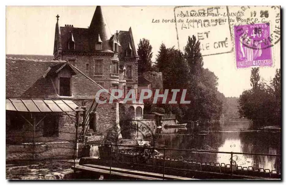 Die Ufer des Loing oberhalb der Brücke — Moret-sur-Loing — Éditions Siladi - Vorderseite