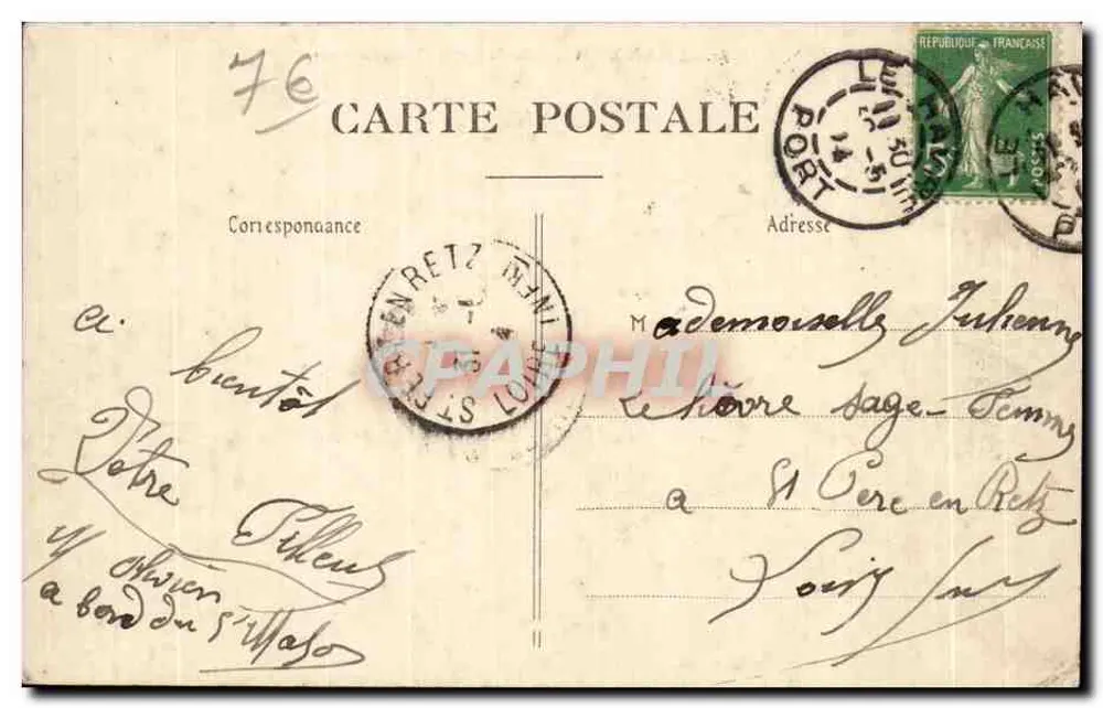 Le Havre — Chapelle de Notre-Dame des Flots — éditeur imprimeur non identifié, n° 61 - Rückseite