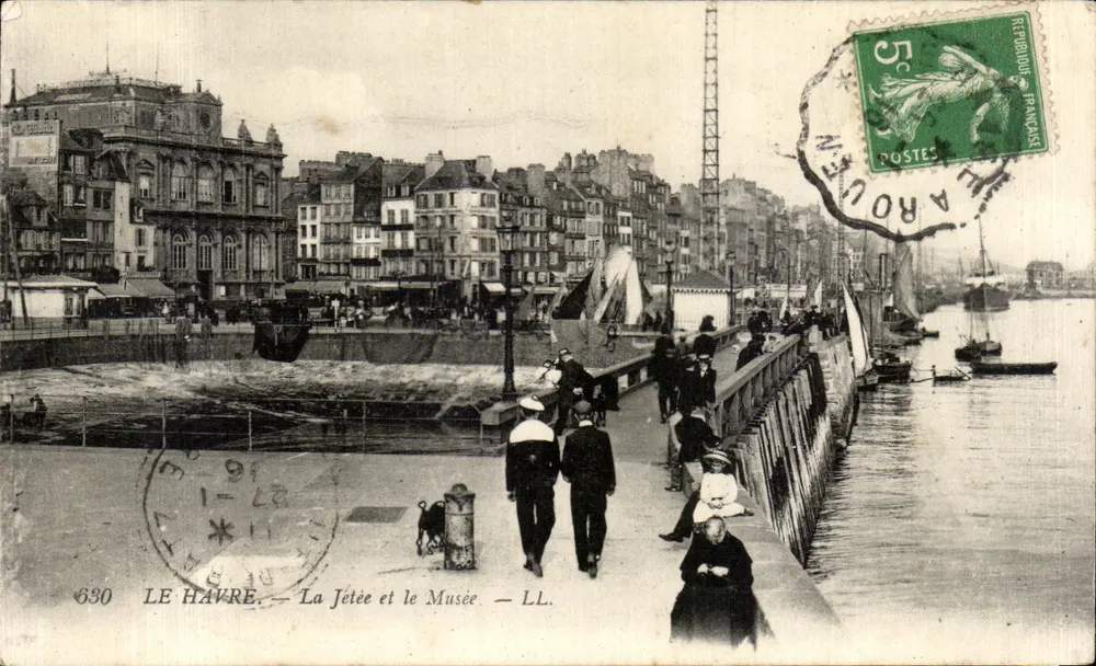 Le Havre — A Ponte e o Museu — LL. — n° 630 - Frente