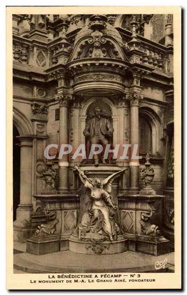La Bénédictine in Fécamp — Das Denkmal von M.-A. Le Grand Aîné, Gründer — Nr. 3 - Vorderseite