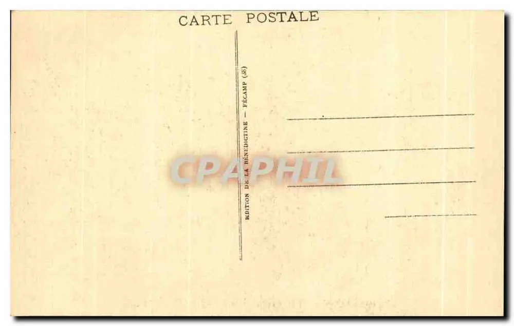 A Bénédictine em Fécamp — N° 2 — A Cour de Honra — Edição da Bénédictine - Verso