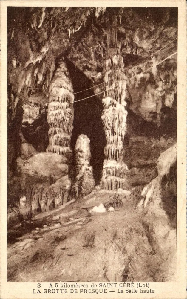 Die Höhle von Presque — Die Hohe Halle — Phototypie-Hélio, Limoges - Vorderseite