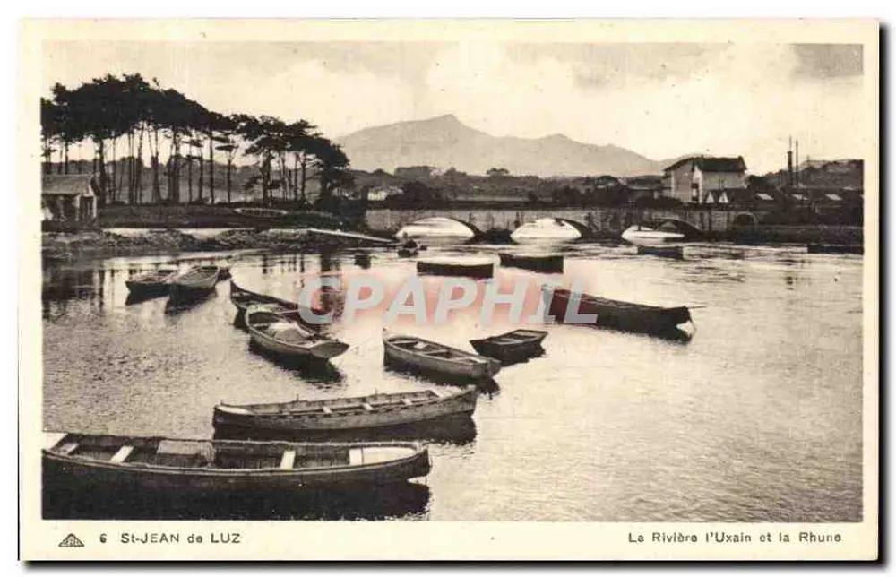 St-Jean de Luz — Der Fluss L'Uxain und die Rhune — Verlag Arts des Arts, Strasbourg-Schiltigheim, Nr. 6 - Vorderseite