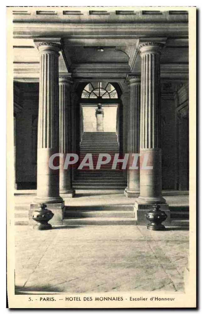 Paris - Hôtel des Monnaies - Treppenhaus der Ehren - Vorderseite