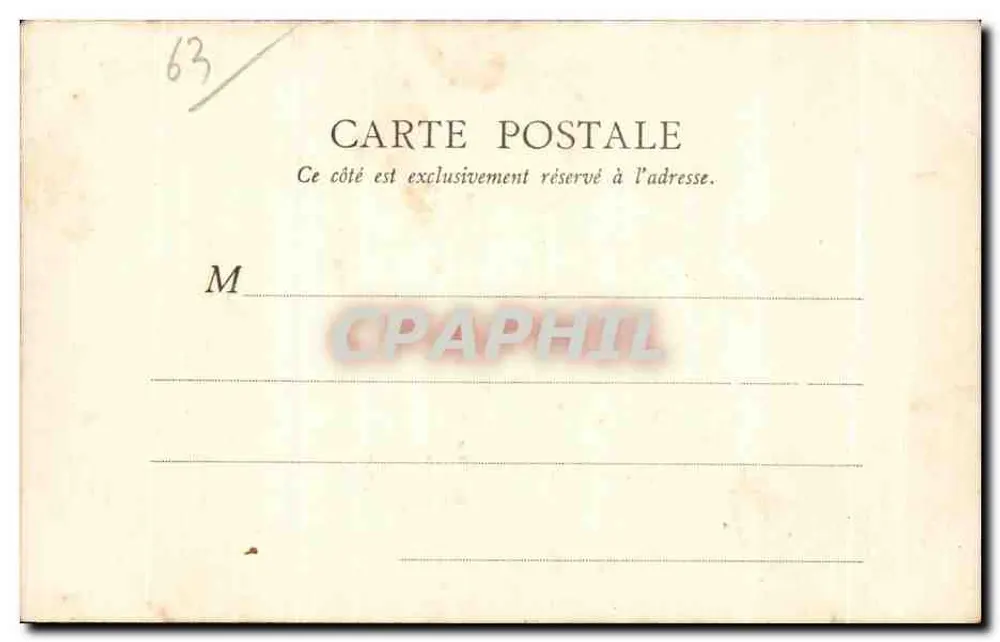 Galerie Pasteur — salle à colonnes en pierre — éditeur B. F. Paris, Mont-Dore - Verso