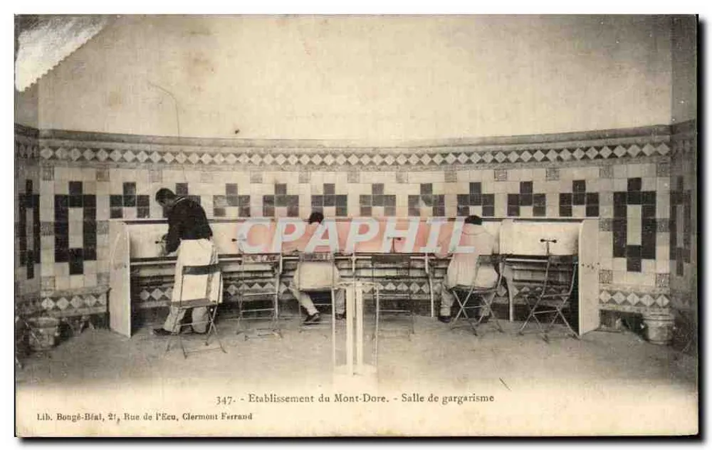 Gurgelraum — Einrichtung Mont-Dore — Lib. Bongé-Béal, 21, Rue de l'Écu, Clermont-Ferrand - Vorderseite
