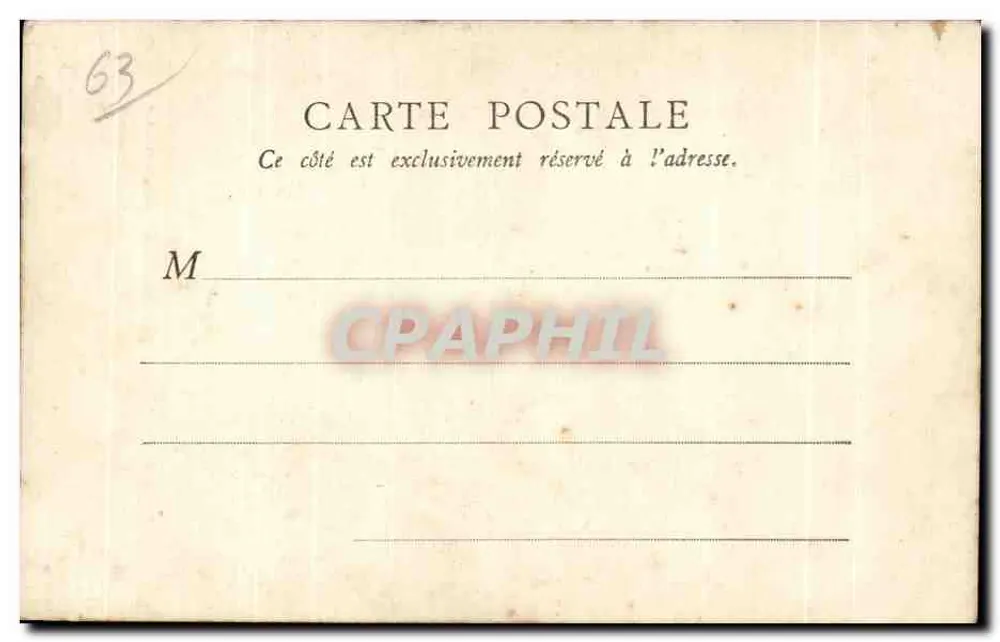 Mont-Dore — Fontes César e Caroline — B.F. Paris - Verso
