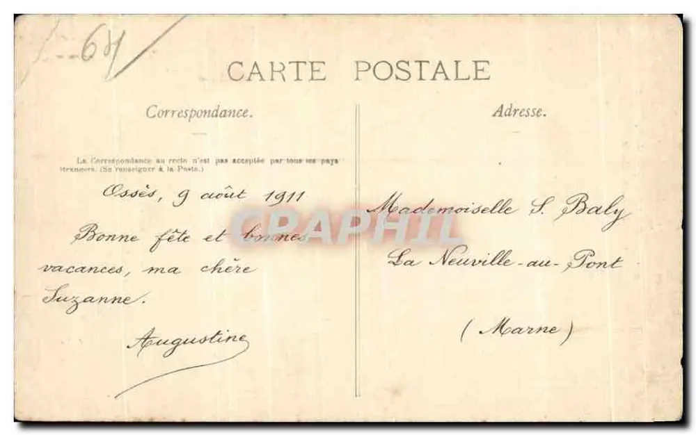 Saint-Jean-Pied-de-Port — Glockenturm Sainte-Marie — Les Pyrénées Illustrées, n° 961 - Rückseite