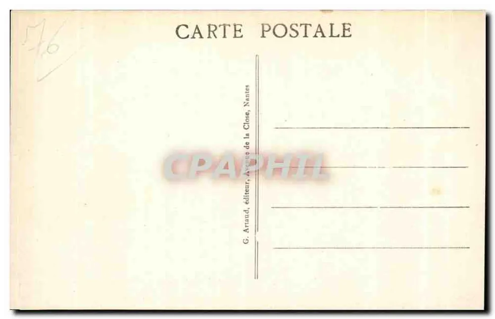Dieppe — Der Strand zur Badezeit — Verlag G. Arraud, Nantes, Nr. 157 - Rückseite