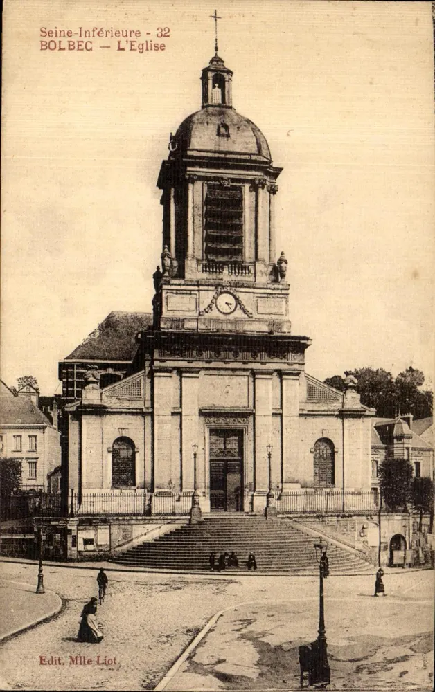 Bolbec — Die Kirche — Verlag Mlle Liot - Vorderseite