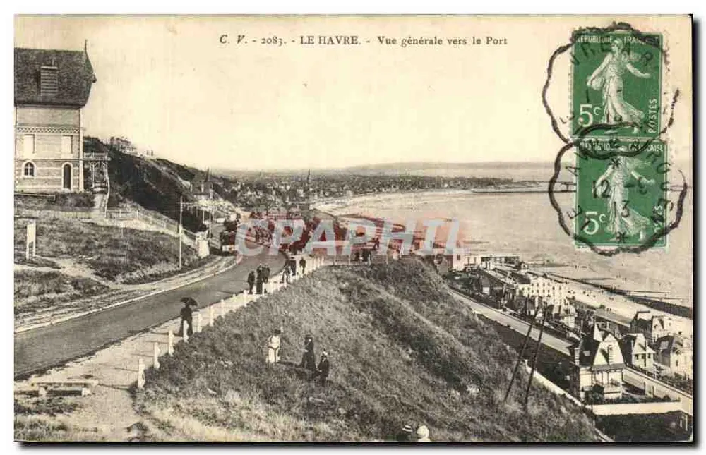 Le Havre — Vista geral para o Porto — C. V. - 2083 - Frente