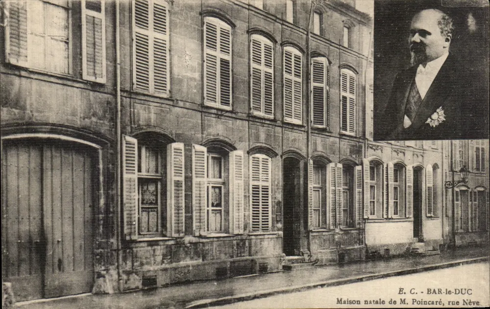 Bar-le-Duc — Geburtsort von Herrn Poincaré, rue Nève — E. C. Bar-le-Duc - Vorderseite