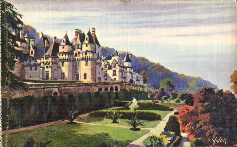 Schloss Rigny-Ussé — Übersicht (Nordosten) — Les Éditions d'Art Yvon - Vorderseite
