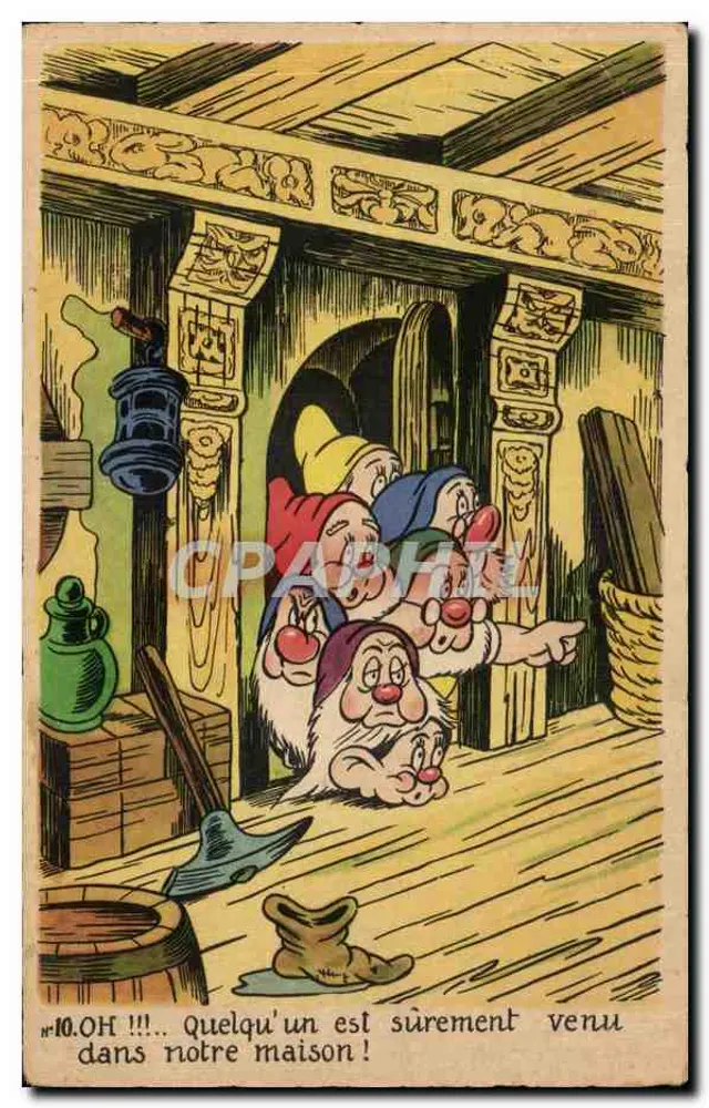 Die Sieben Zwerge — Jemand muss sicher in unser Haus gekommen sein! — Walt Disney Editions, n°10 - Vorderseite