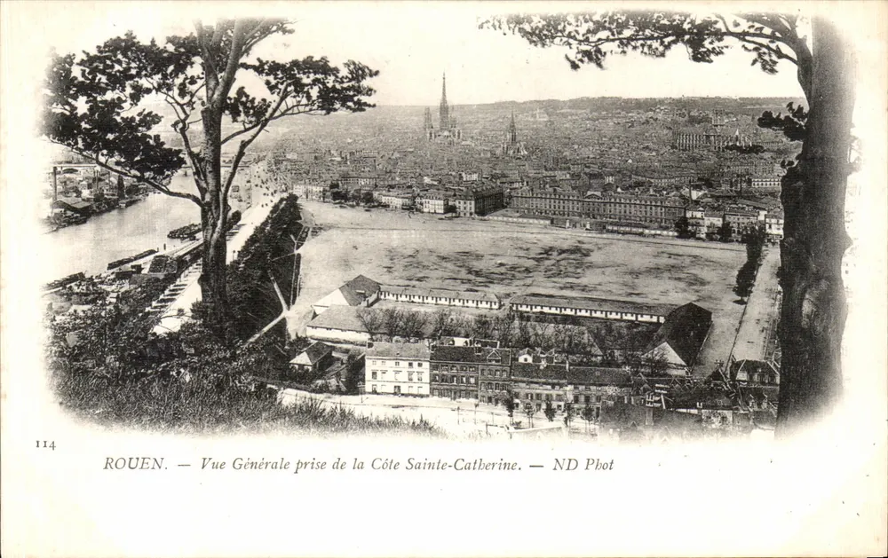 ROUEN — Allgemeiner Blick vom Côte Sainte-Catherine — ND Phot - Vorderseite
