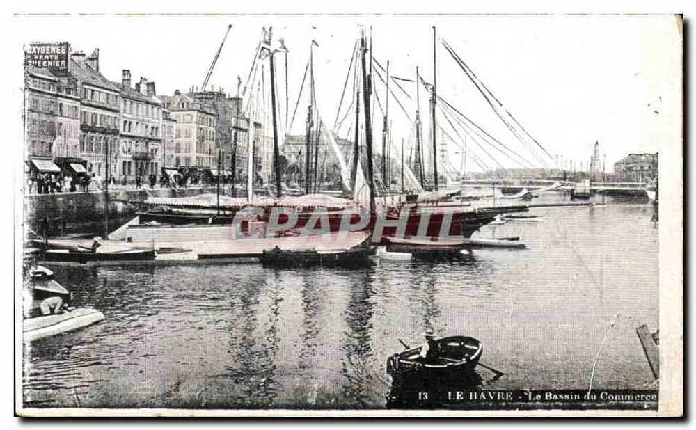 Le Havre — Der Handelshafen — Verlag Bayenée, Nr. 13 - Vorderseite